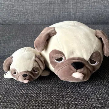 퍼그 봉제 인형 세트