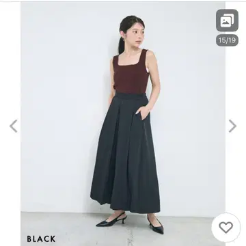턱 플레어 와이드 팬츠