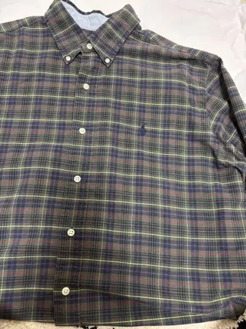 Ralph Lauren 체크 무늬 긴팔 셔츠 L