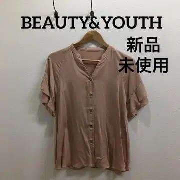 뷰티&유스] 미사용 새상품 반팔 블라우스 셔츠 F 사이즈