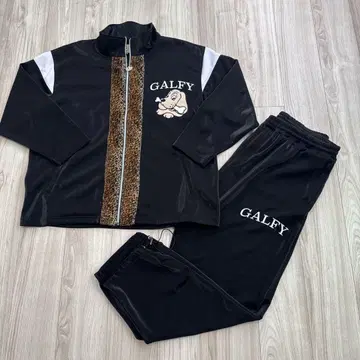 GALFY 표범 무늬 셋업 3L 사이즈 블랙