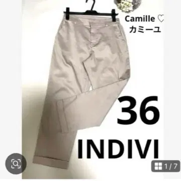 인디비 INDIVI 팬츠 사이즈 36 베이지