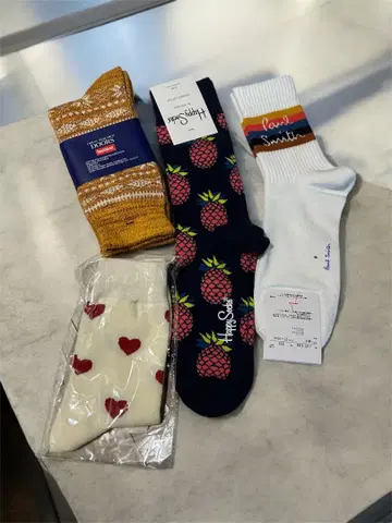 (Happy Socks, 폴스미스, 도어즈) 삭스 4종 세트