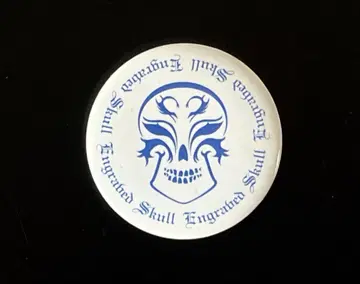빈티지 Skull Engrabed 스컬 인그레이브드 캔뱃지
