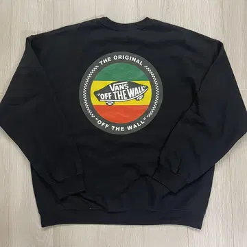 VANS OFF THE WALL 백 프린트 크루넥