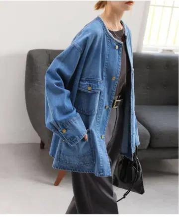 오버 사이즈 데님 자켓
