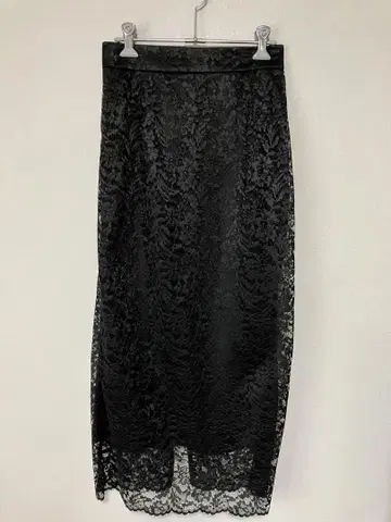 tocco closet 토코 클로젯 롱 스커트 블랙 레이스 타이트