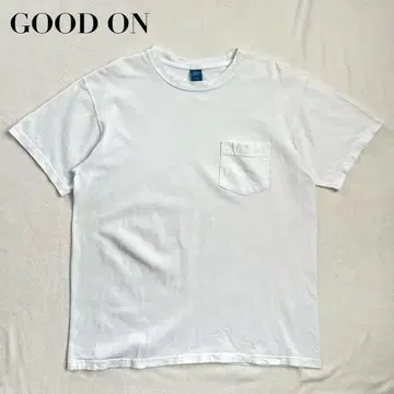 GOOD ON 굿온 티셔츠 화이트 L 포켓 화이트