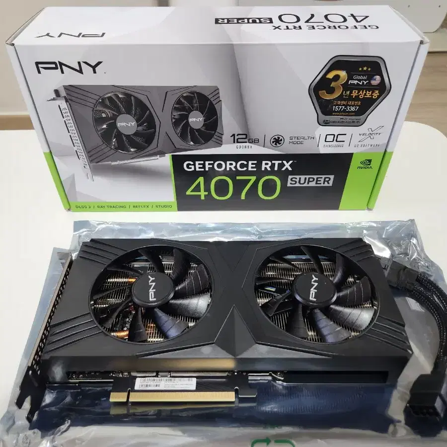 PNY RTX 4070 SUPER 판매합니다. 70.5