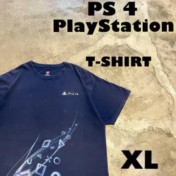 XL 플레이스테이션 4 플레이스테이션 게임 티셔츠 페이드 네이비