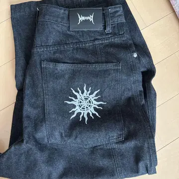 NOREMID 다크 그레이 데님 팬츠