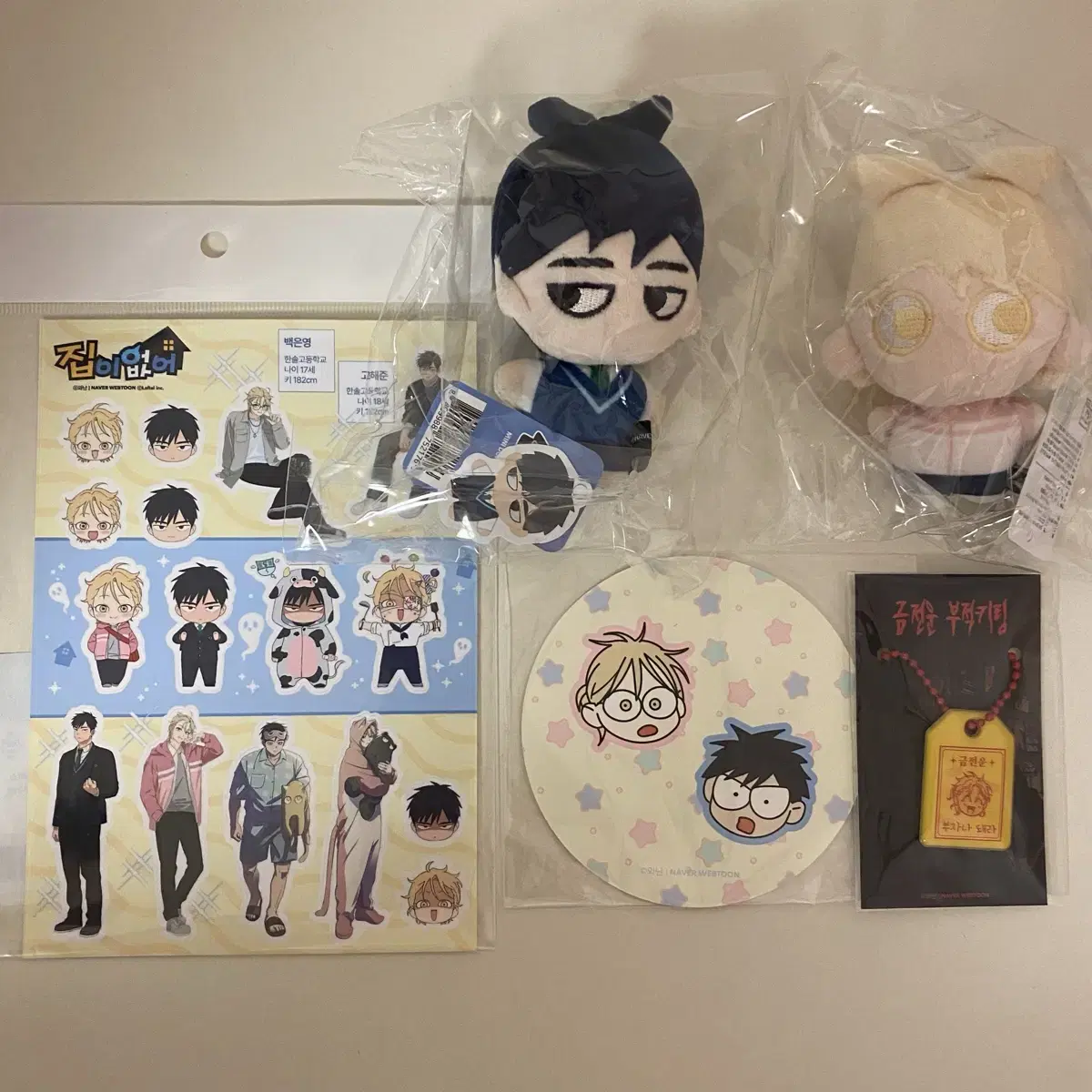 There is no home, No Home, Ko Hae-jun Baek Eun-young Doll Cos Keyring Sticker Bulk
