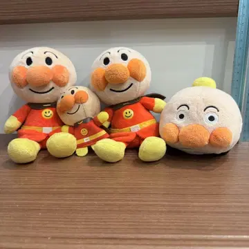 호빵맨 봉제 인형 세트 4개