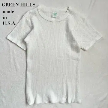 90s USA제 GREEN HILLS 티셔츠 써멀 와플 M