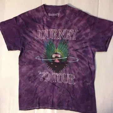 Journey JOURNEY M 타이다이 밴딩 티셔츠 락 티셔츠