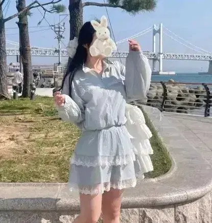 Gyoshin u&jin Pony Two-Piece new Color haneul Color sora Color (Onepiece Guest Look Anorak