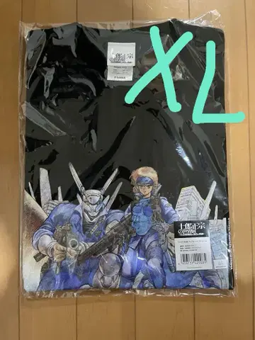 시로 마사무네의 세계전 애플 시드 티셔츠 XL