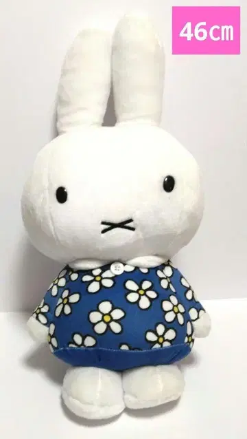 미피 BIG 봉제 인형 꽃무늬