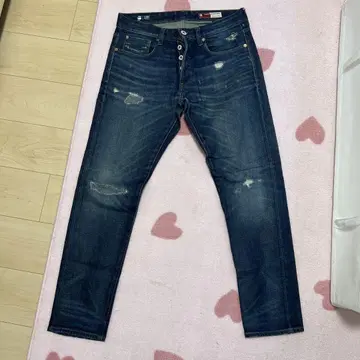 G-STAR RAW 3301 다크 블루 슬림 핏 데님