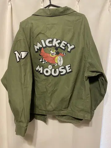 R.CROWNS 밀리터리 자켓 Mickey Mouse