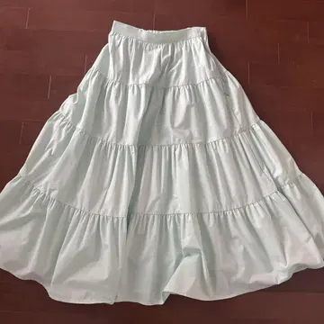 민트 그린 플레어 스커트 SS