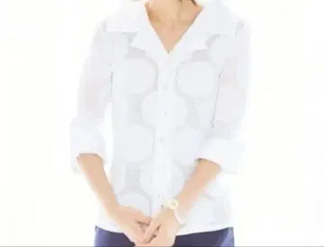 나라 까미체 7부 소매 셔츠