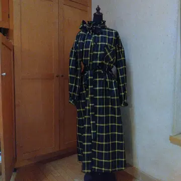 기모노 리메이크 오시마 명주 셔츠 원피스 코트