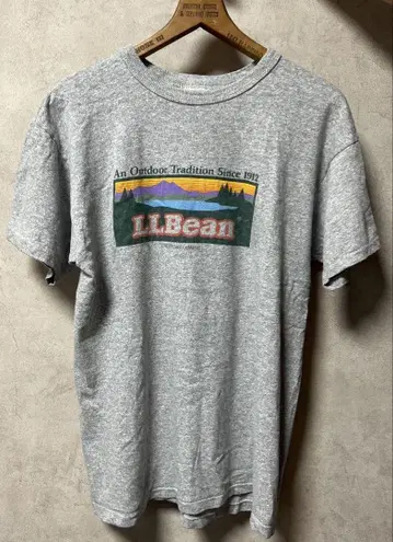 80s L.L.Bean 챔피온 티셔츠 엘엘빈 멜란지 그레이