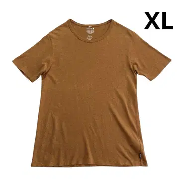 Go hemp 무지 티셔츠 XL 오렌지 오가닉 코튼 헴프