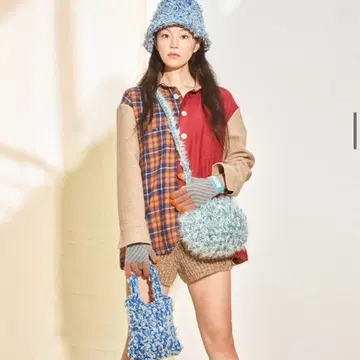 MISU A BARBE] 미수아바흐브 FURRY BAG_mint | 브랜드 중고거래