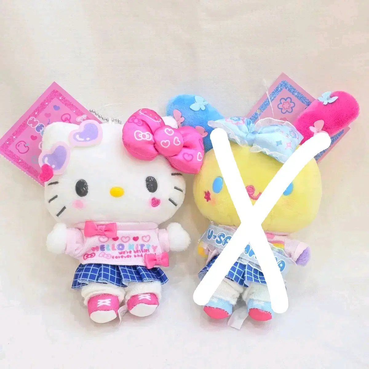 Sanrio School Series Doll Keyring Kitty Usahana