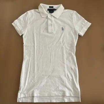 Ralph Lauren 스키니 핏 피케 셔츠 XS 화이트