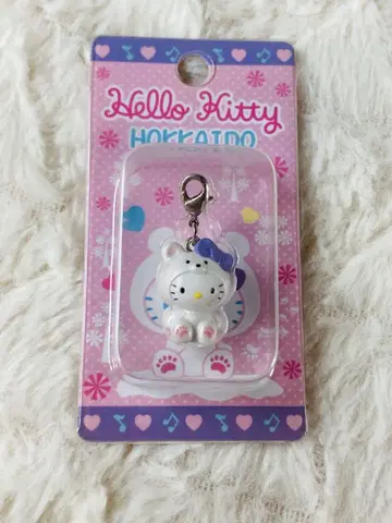키티 북극곰 지퍼 마스코트 홋카이도 한정판