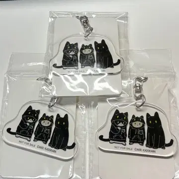 검은 고양이 론과 함께 살면 아베일 아크릴 키링