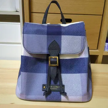 BLUE LABEL 체크 무늬 백팩