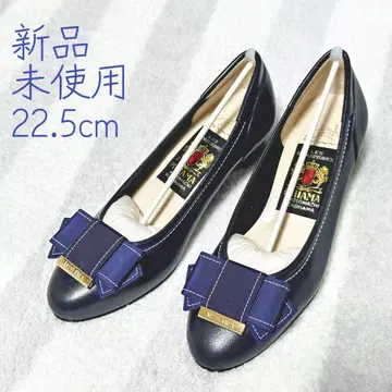 MIHAMA 22.5cm 미사용 새상품 힐 4cm 네이비 펌프스