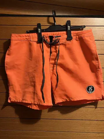 Steel Mind 형광 오렌지 서핑 팬츠 L 수륙 양용