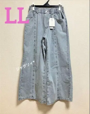 시마무라  배기 데님 팬츠 LL