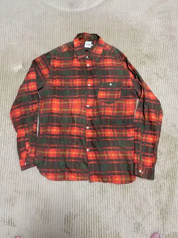 dip ltd 린넨 100% 체크 셔츠 L