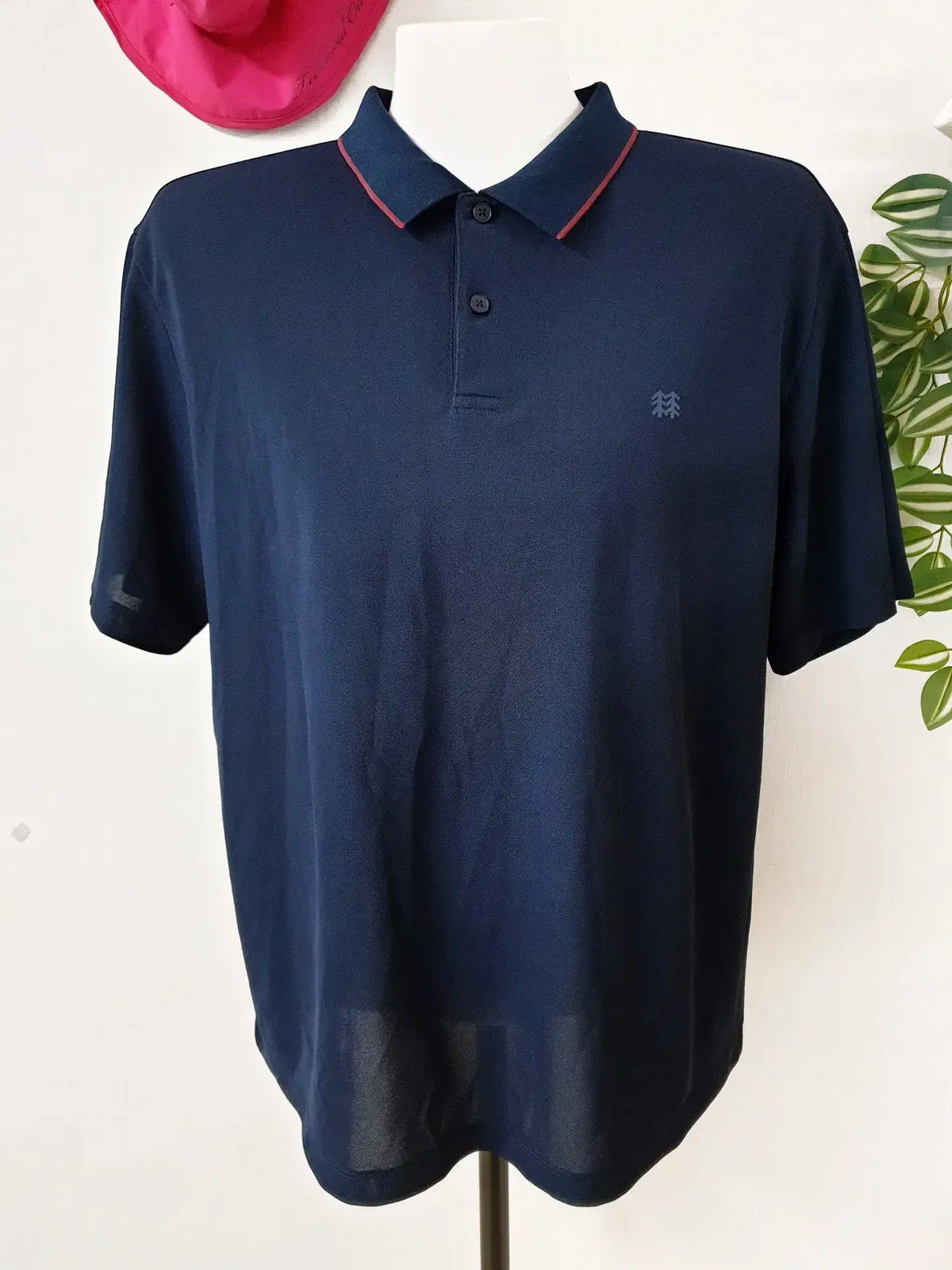 Kolon 2020SS Men's Mountaineering Big Size 120 Collar T-shirt Navy Short Sleeve