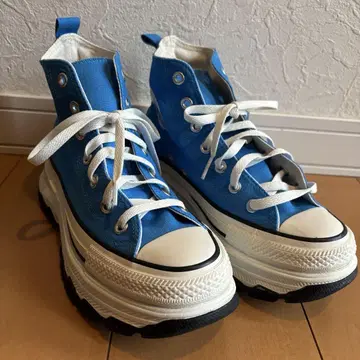 ALL STAR CONVERSE 스카이블루 하이컷 통굽 스니커즈 25cm
