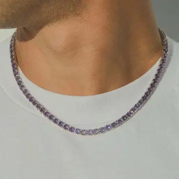 글리터 럭셔리 테니스 목걸이