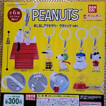 PEANUTS 메지루시 액세서리 전 6종 가챠 피규어 스누피