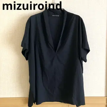 미즈이로 인드 mizuiroind 블랙 오버 사이즈 상의 손세탁 가능
