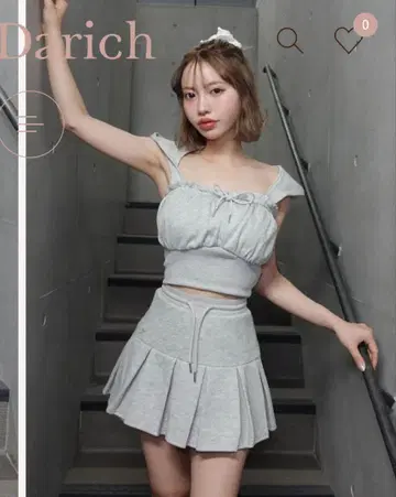 코르셋 리브 맨투맨 베어 탑
