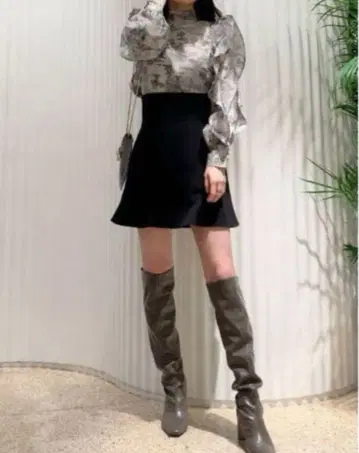 snidel 플레어 미니 스커트 숏 팬츠 블랙