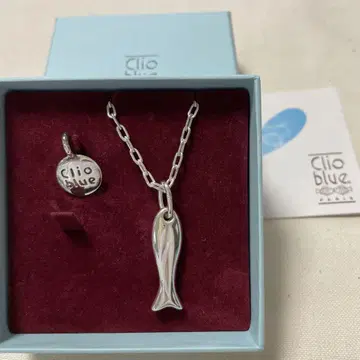 Clio blue 클리오 블루 실버 목걸이