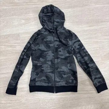 카모플라주 패턴 풀 집업 후드티 M