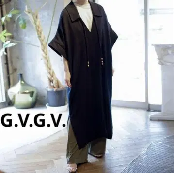 G.V.G.V. 지비지비 린넨 메쉬 원피스 블랙