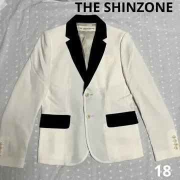 THE SHINZONE 테일러드 자켓 화이트/블랙 더 신존